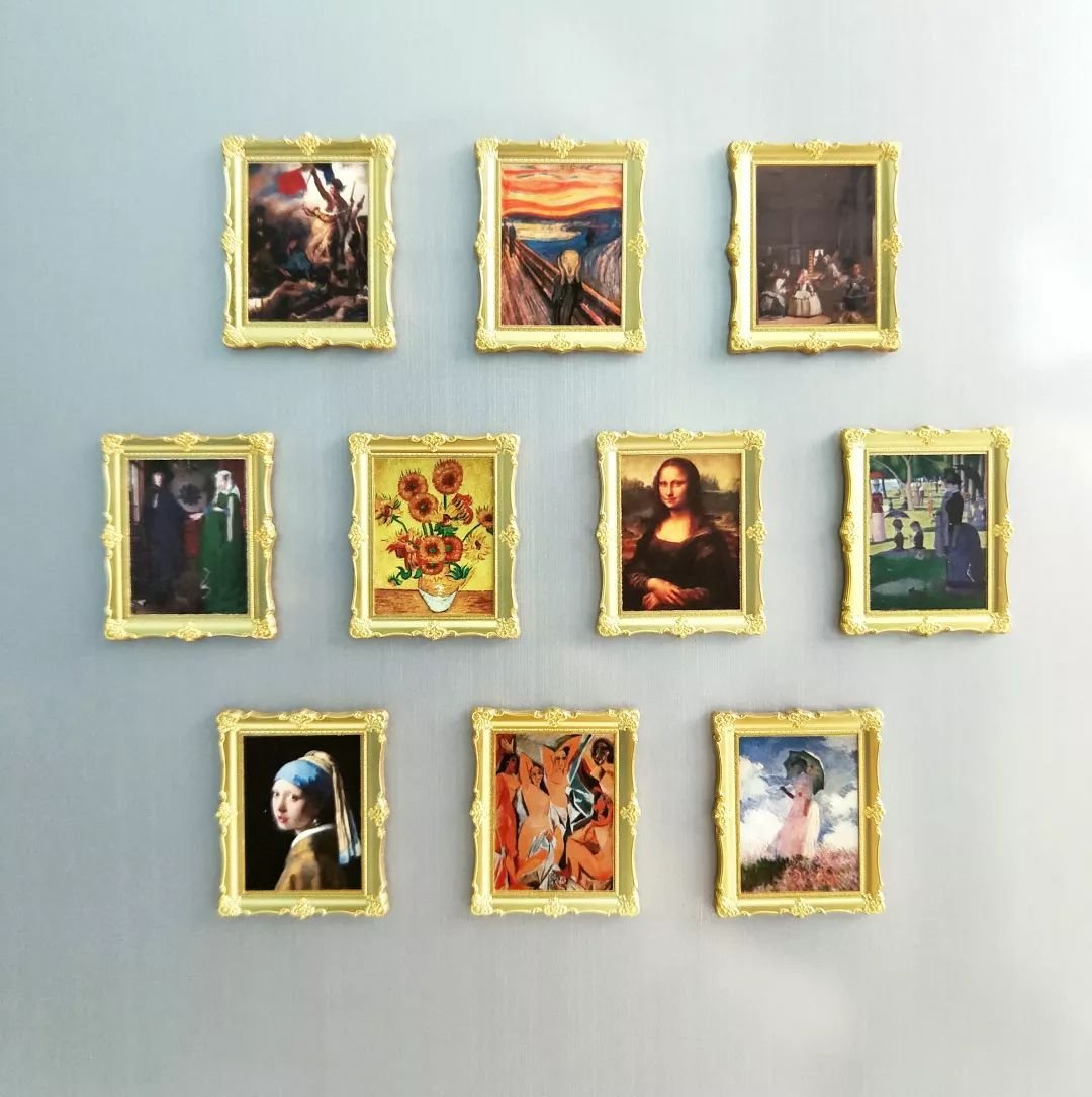 enamel pins of famous paintings