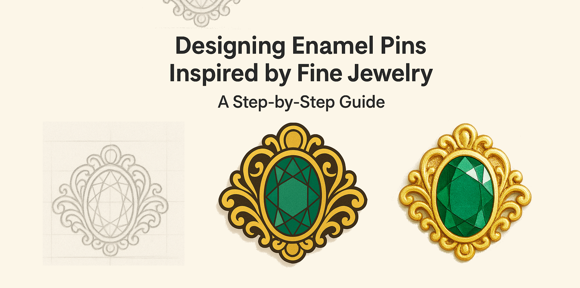 How to design jewelry inspired enamel pins — CreatePins design guide