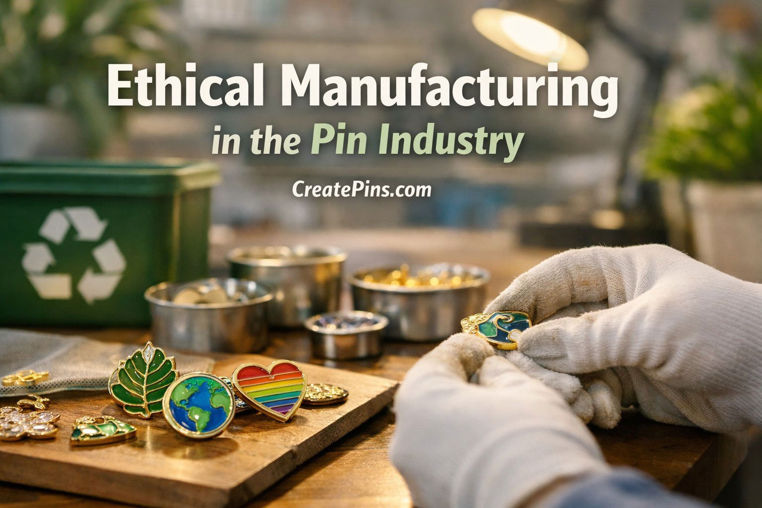 Ethical manufacturing behind every enamel pin — responsible craftsmanship and production by CreatePins