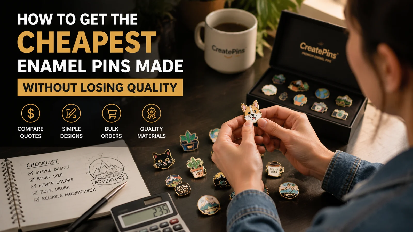 How to get the cheapest enamel pins without losing quality – guide to affordable enamel pins and budget enamel pins
