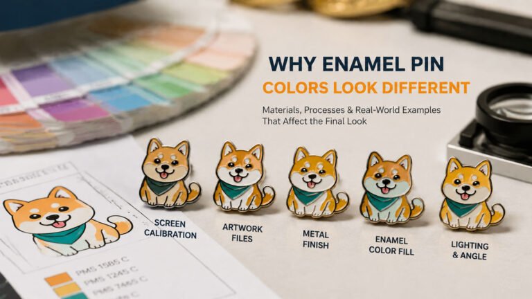 Why enamel pin colors look different from screen designs — CreatePins color guide