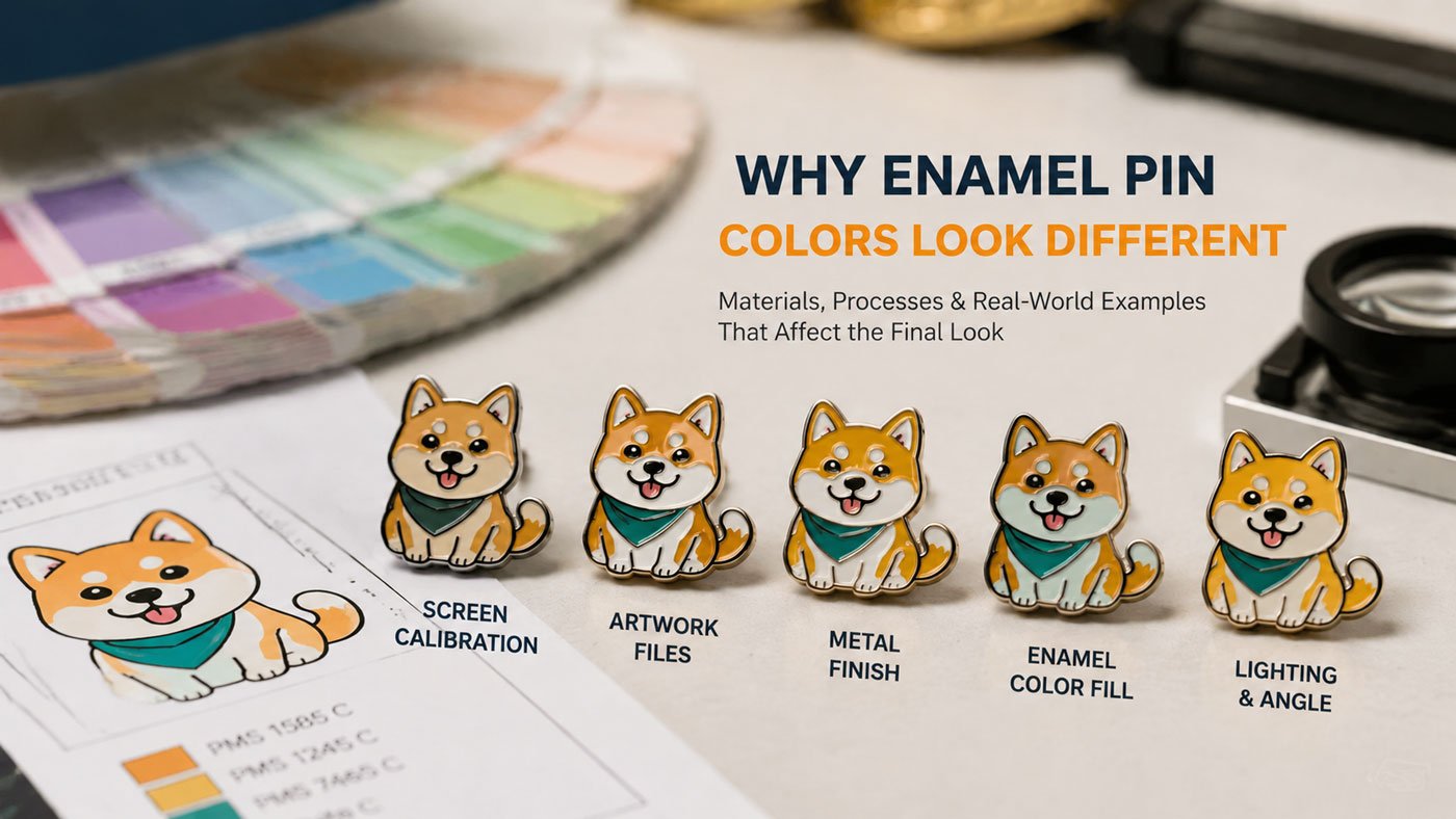 Why enamel pin colors look different from screen designs — CreatePins color guide