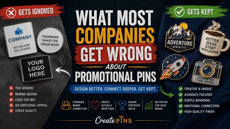 What Most Companies Get Wrong About Promotional Pins — common enamel pin mistakes and how to fix them
