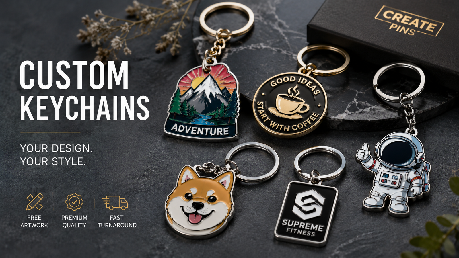 Custom Keychains Manufacturer | Metal, Acrylic, PVC & Enamel Keychains