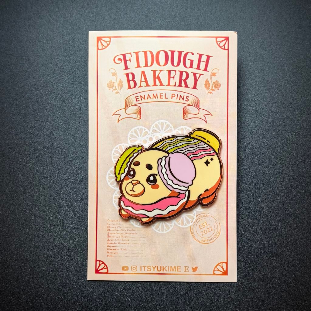 Gallery Image Fidough Bakery Enamel Pin