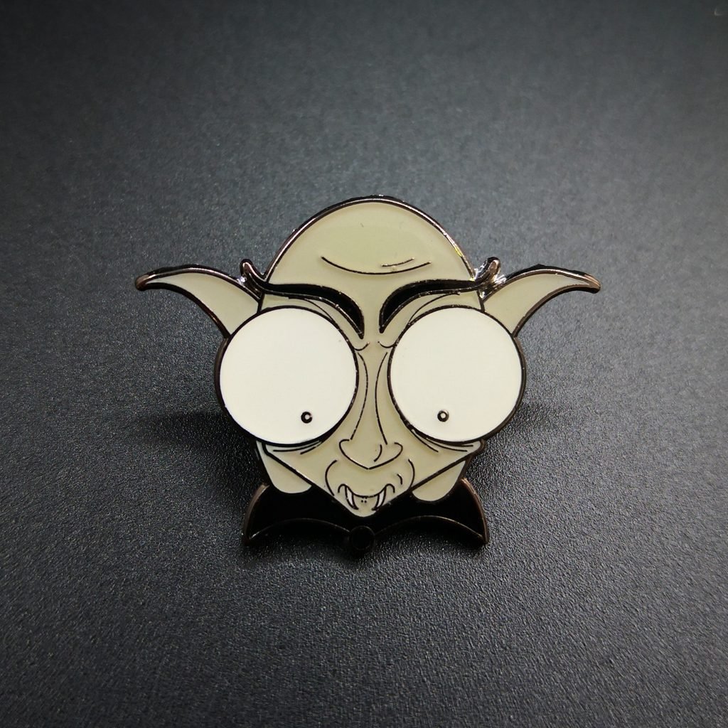 Gallery Image CreatePins Epoxy Domed Monster Pin