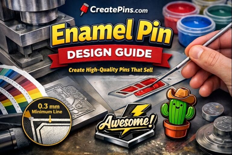 Featured image of Enamel Pin Design Guide: How to Create Manufacturable & High-Quality Pins (2026)