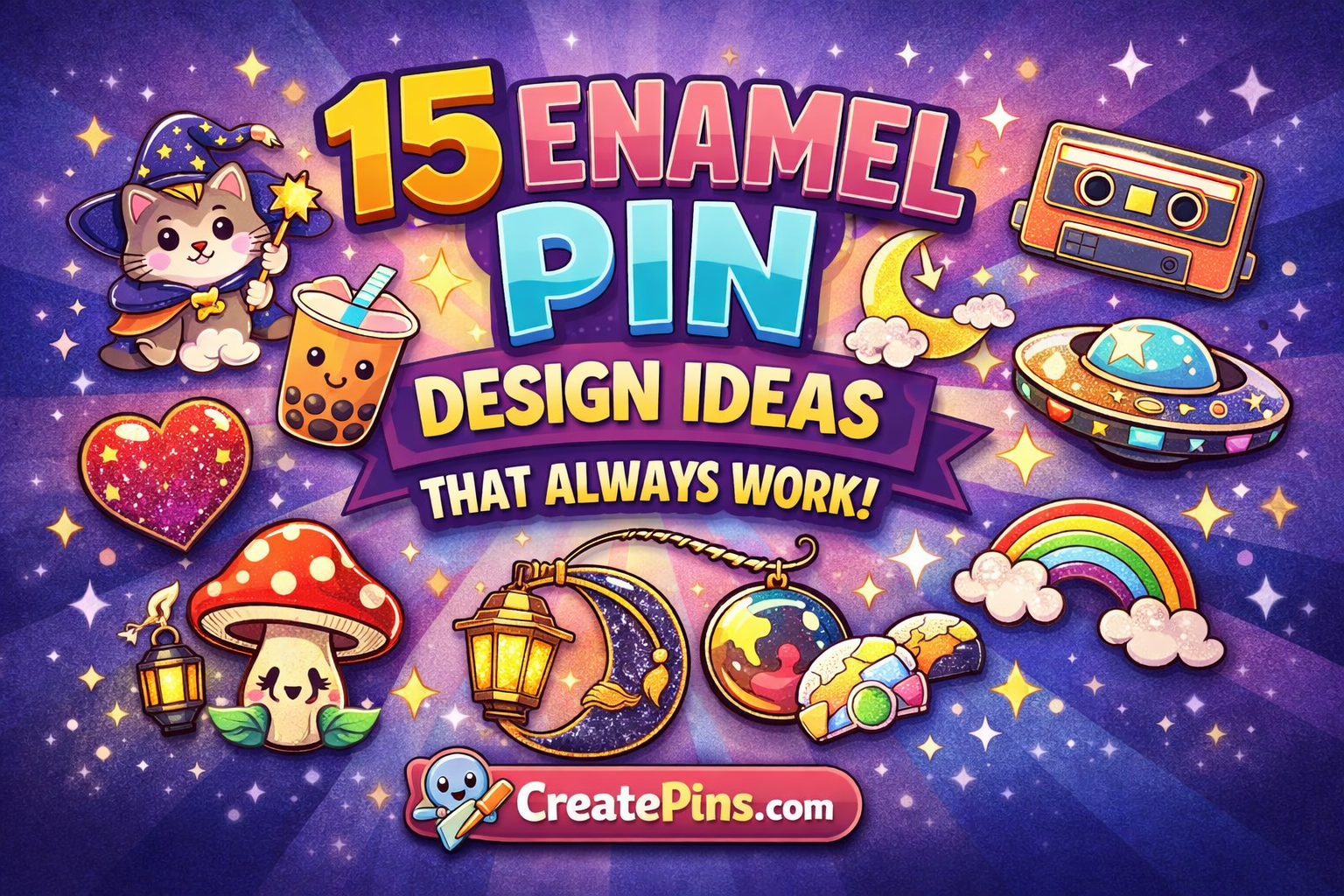 15 enamel pin design ideas that always work — CreatePins inspiration guide