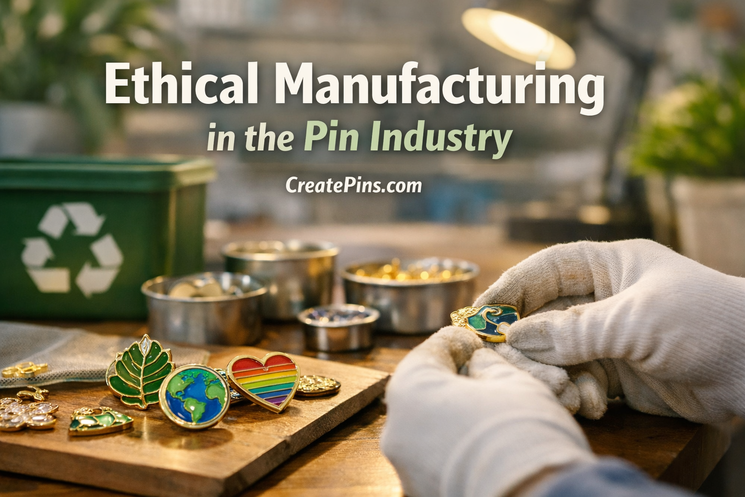Ethical manufacturing behind every enamel pin — responsible craftsmanship and production by CreatePins