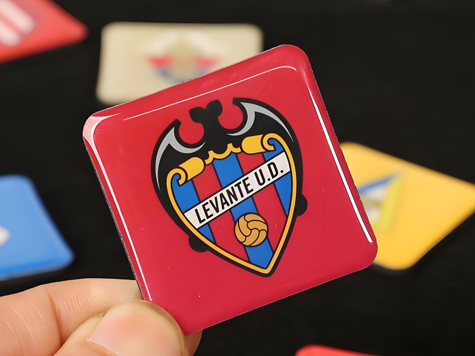 Epoxy dome enamel pin customization option
