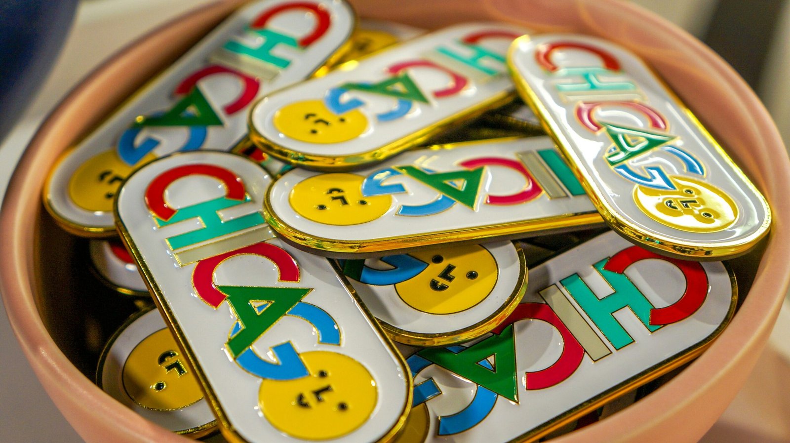Custom Products, such as Custom pins, coins, and keychains manufactured by CreatePins