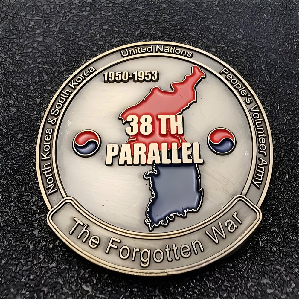 Custom coin with antique finishes for corporate gifts