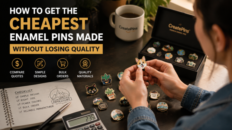 How to get cheapest enamel pins with high quality