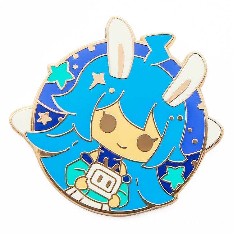 Hard Enamel Pin Example - Smooth polished surface