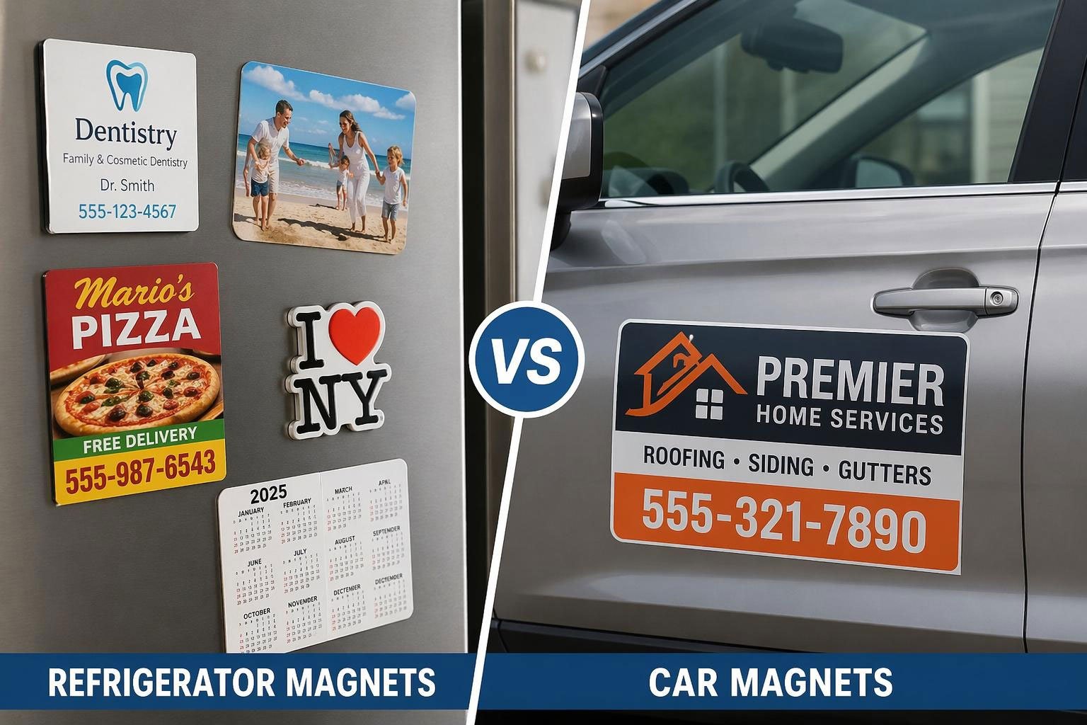 Refrigerator magnets vs car magnets — comparison guide by CreatePins