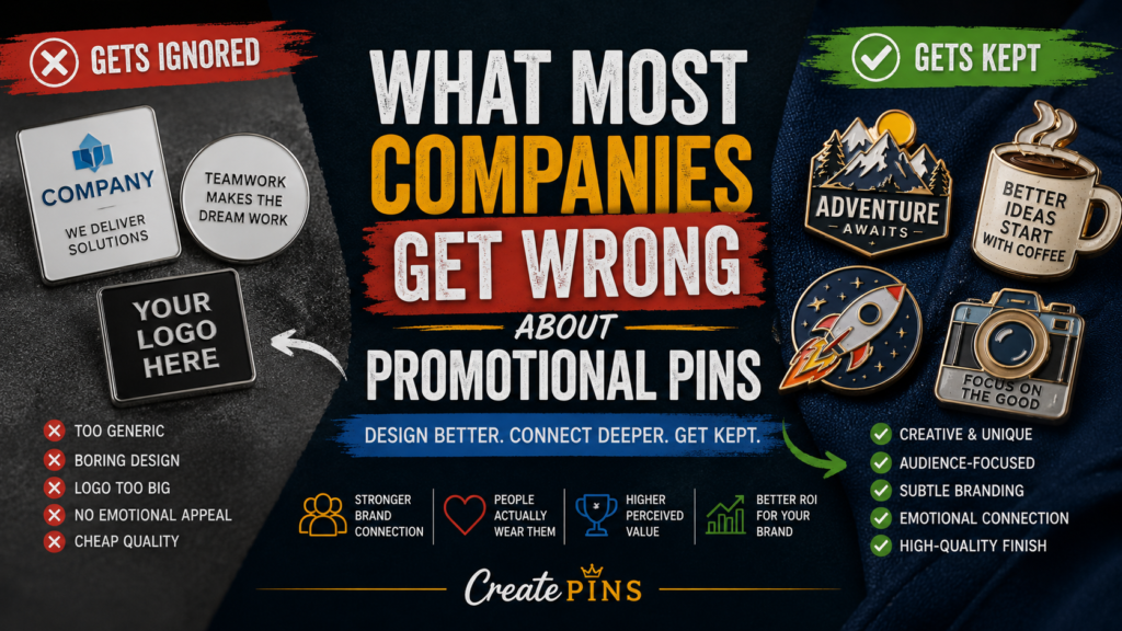 What Most Companies Get Wrong About Promotional Pins — common enamel pin mistakes and how to fix them