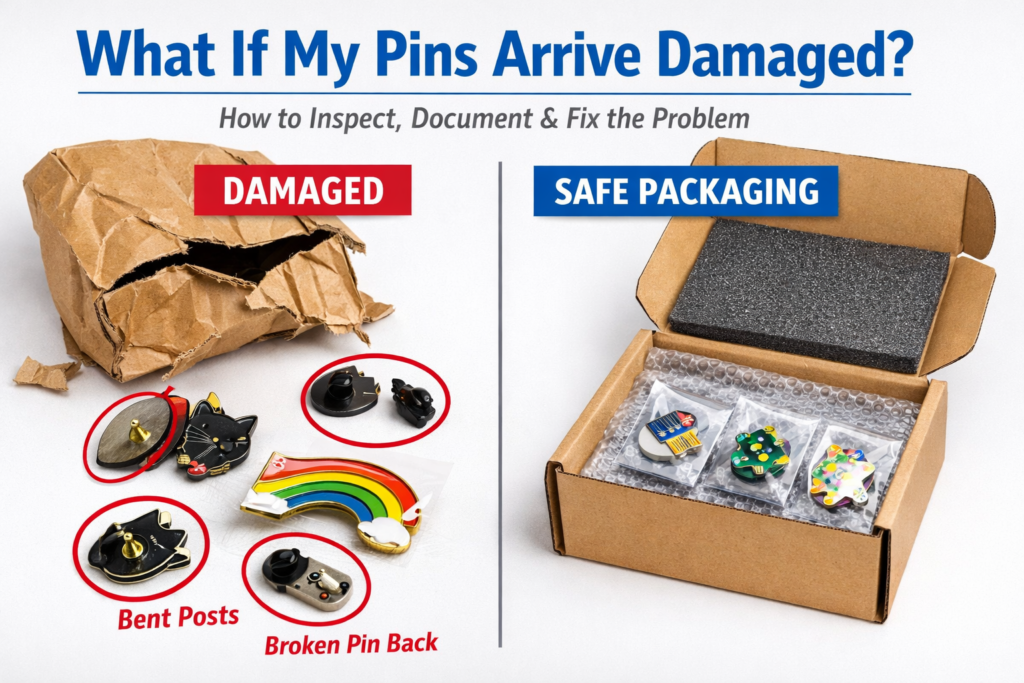 What to Do If Your Custom Enamel Pins Arrive Damaged: A Complete Guide