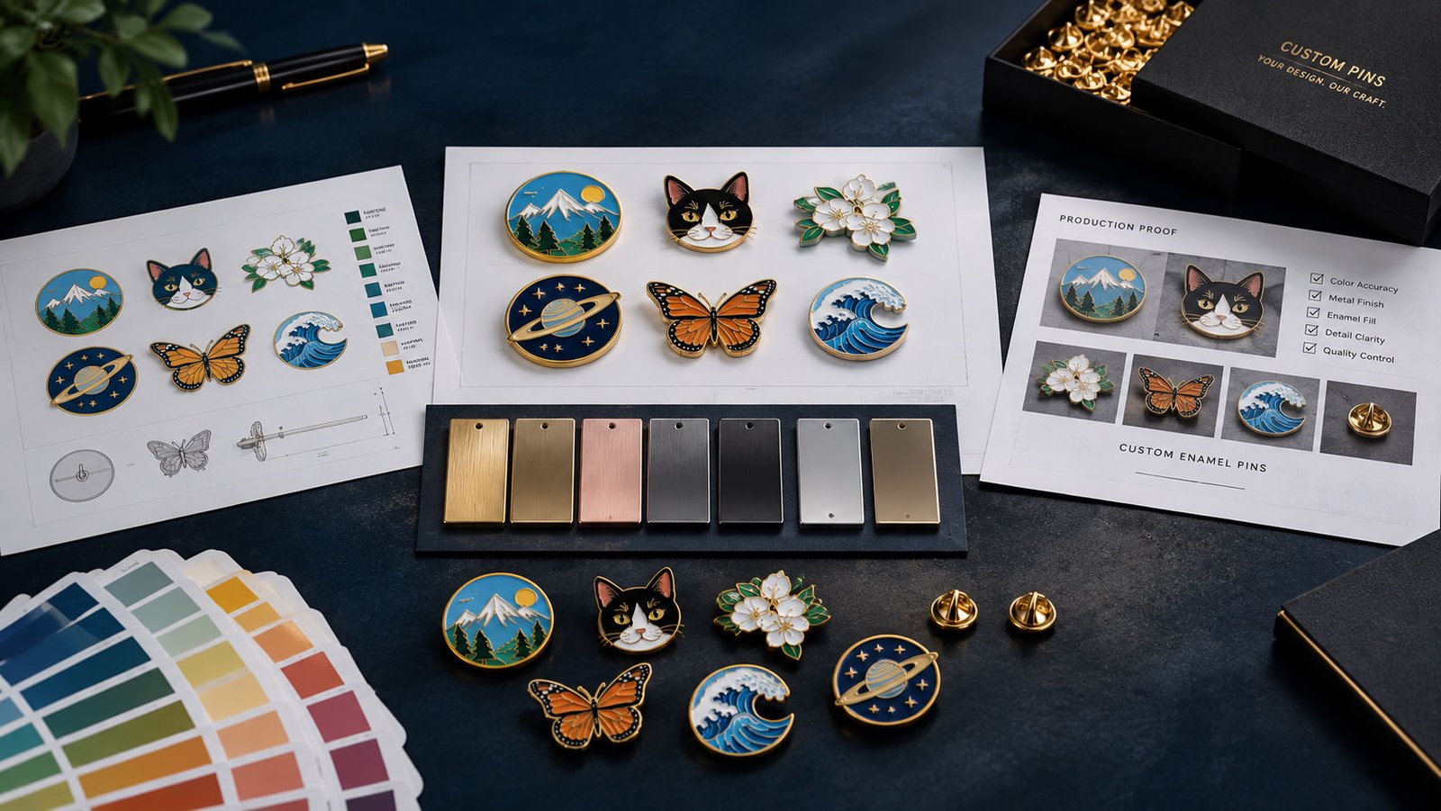 custom enamel pins background image