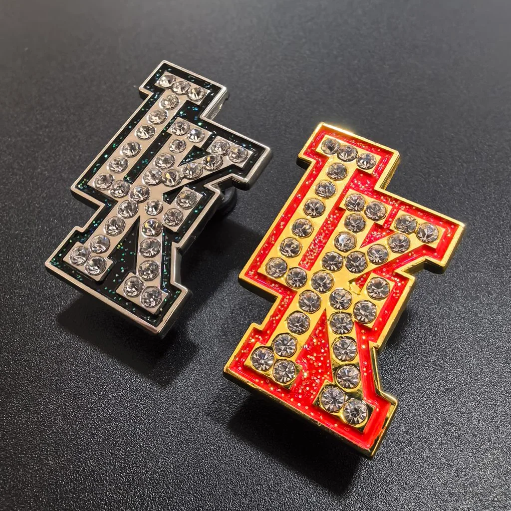 LK LOGO Gemstone Glitter Pin