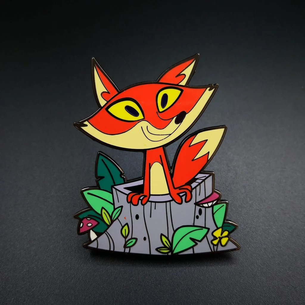 Fox Hard Enamel Pin