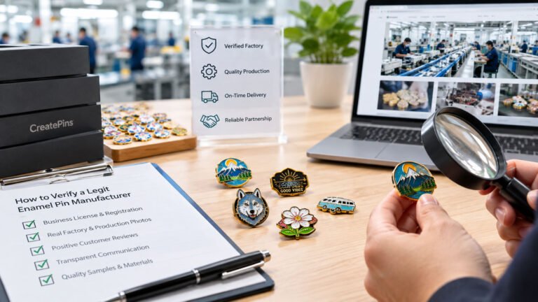 How to verify if an enamel pin manufacturer is legitimate before ordering custom pins